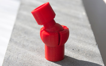 3D tištěný kulový kloub